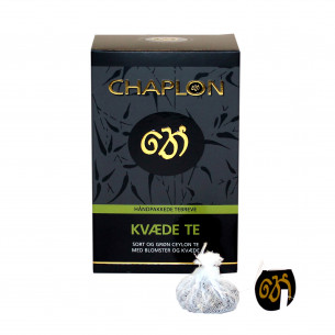 Grøn og sort kvæde te fra Chaplon Tea i tebreve