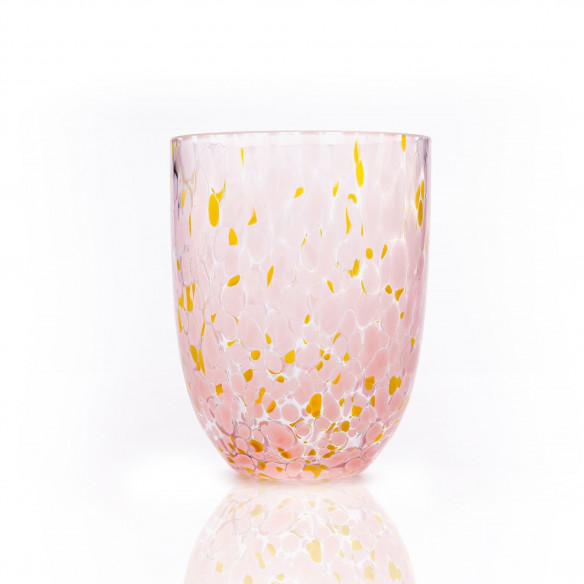Confetti Glas i rosa & gul fra Anna Von Lipa