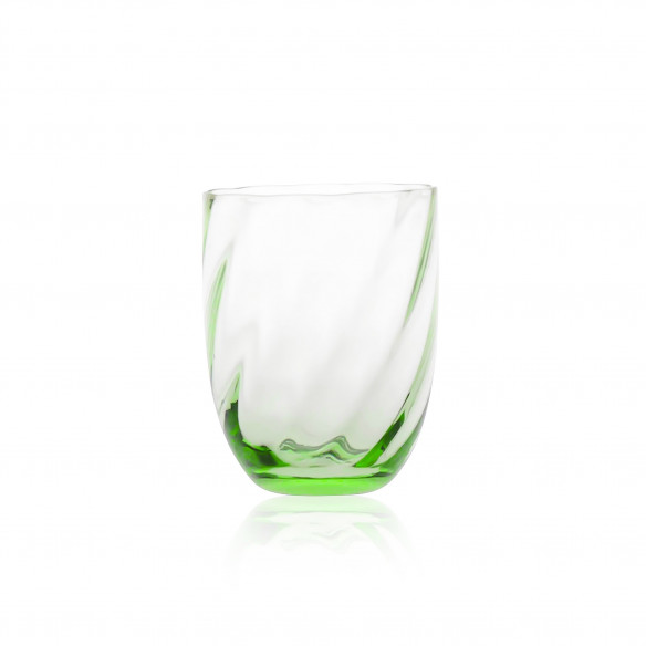 Lysegrøn Swirl Glas fra Anna Von Lipa