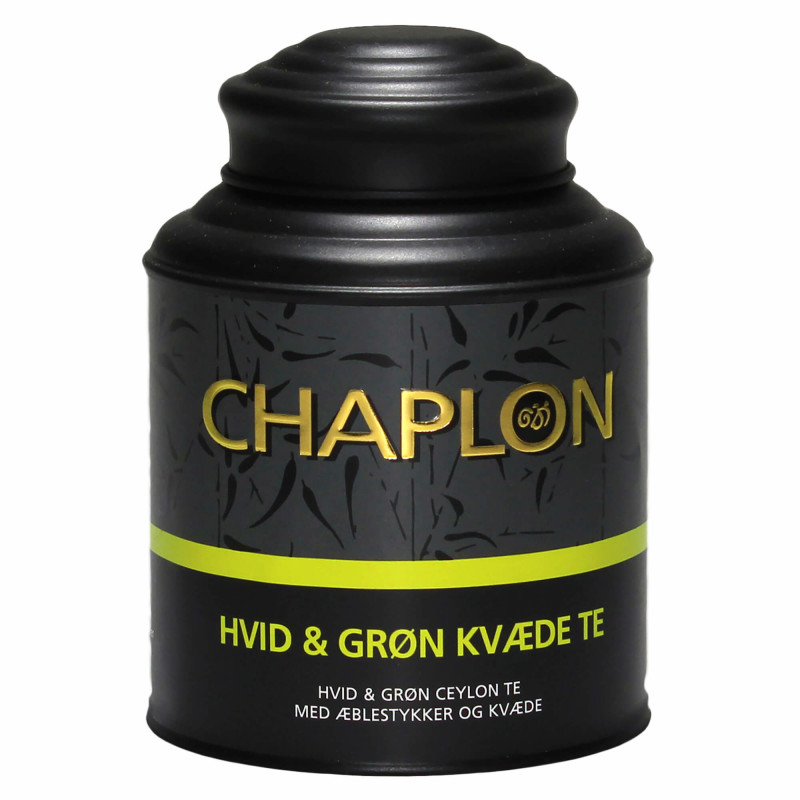 Hvid og grøn kvæde te fra Chaplon Tea i dåse