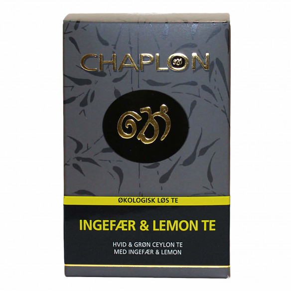 Ingefær og lemon te fra Chaplon Tea i refill æske