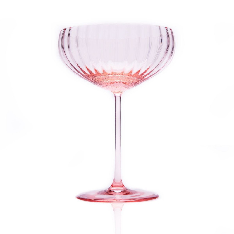 Køb de smukke rosa glas champagneskåle fra von Lipa her