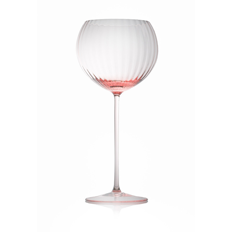Lyon Rødvinsglas i lyserød fra Anna Von Lipa