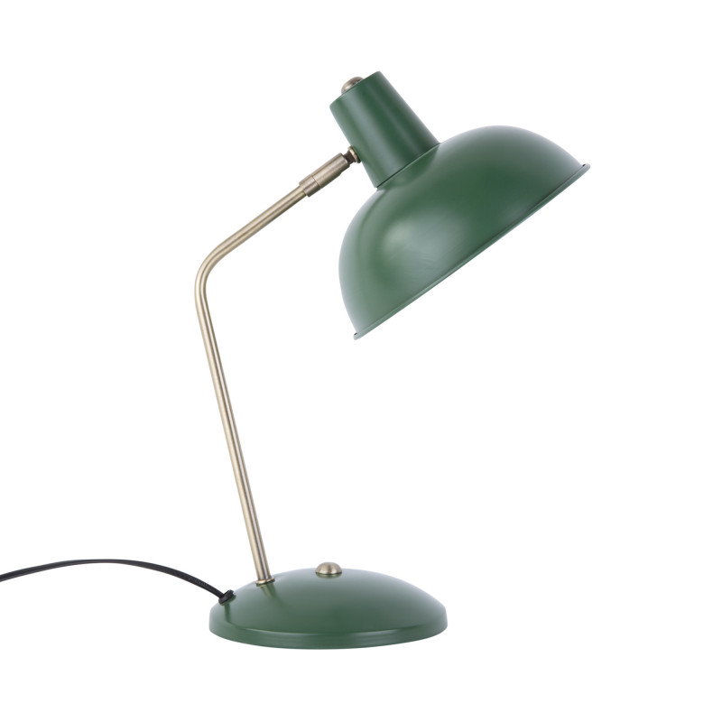 Skøn bordlampe fra Leitmotiv / Present Time i grøn og messing