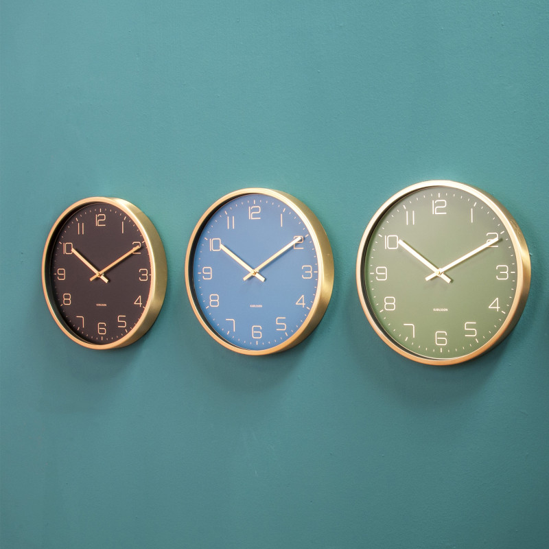 Smukt ur til hjemmet. Karlsson Elegance vægur i grøn (Ø 30 cm)