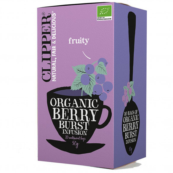 Clipper Organic Berry Burst Infusion - Økologisk 20 stk tebreve