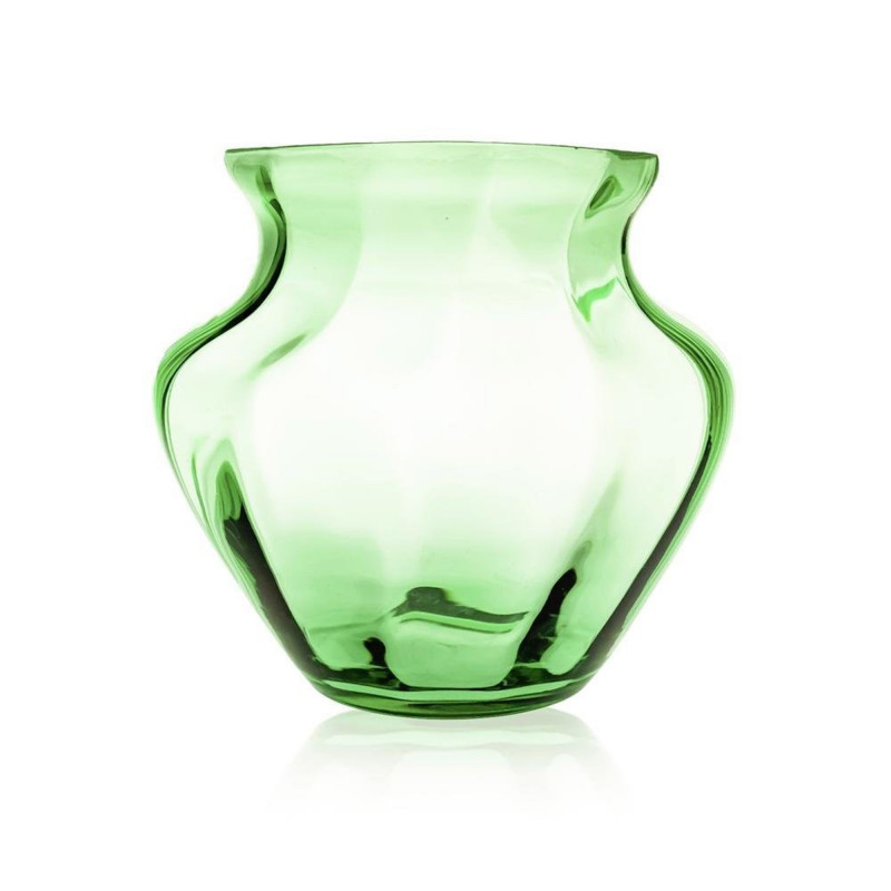 Lysegrøn Dahlia Vase i glas fra Anna Von Lipa
