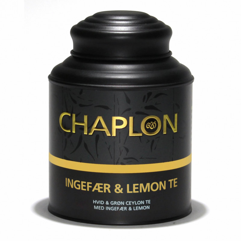 Ingefær og lemon te fra Chaplon Tea i dåse