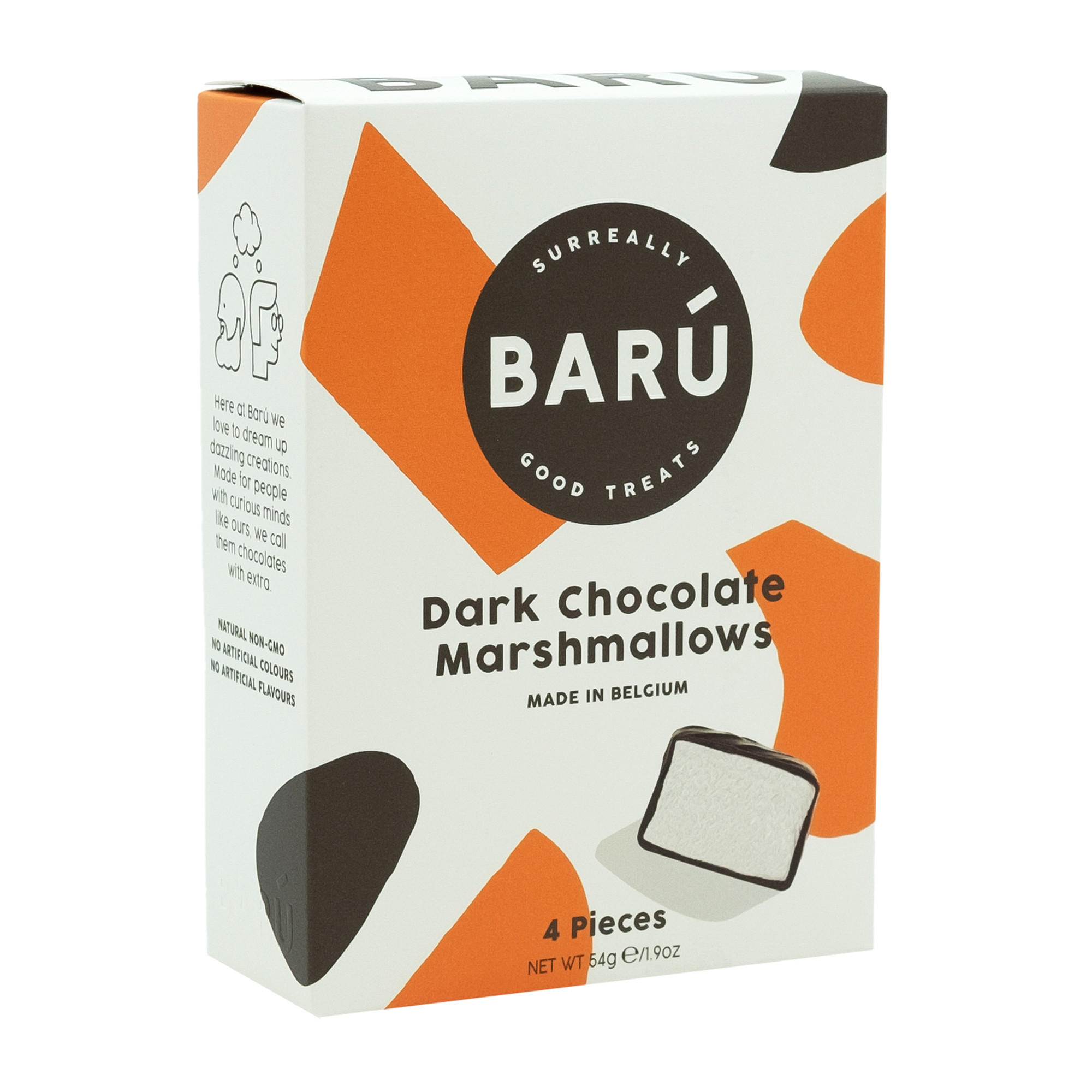 Billede af Dark Chocolate Marshmallows - 4 stk