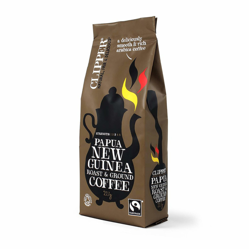 Papua New Guinea malet kaffe fra Clipper