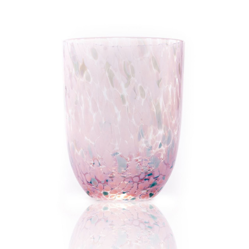 Confetti Glas i rosa & turkis fra Anna Von Lipa