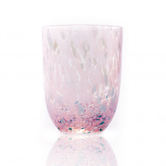 Confetti Glas i rosa & turkis fra Anna Von Lipa