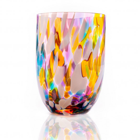 Splash glas i multi farvet fra Anna Von Lipa