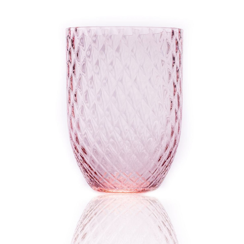 Harlequin Glas i lyserød fra Anna Von Lipa
