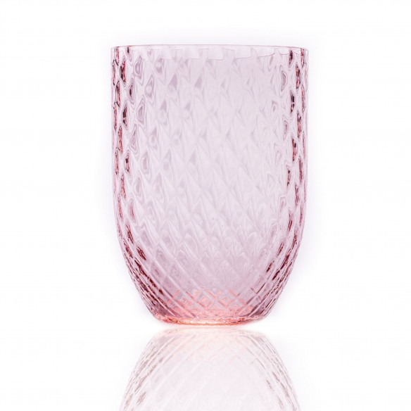 Harlequin Glas i lyserød fra Anna Von Lipa