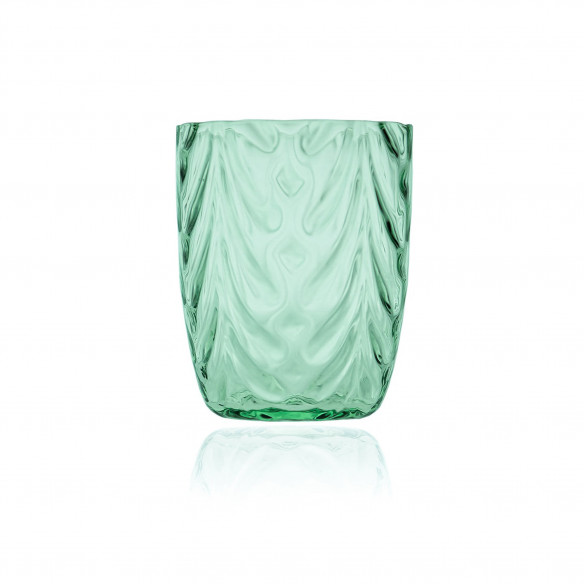 Grønt Wave glas fra Anna Von Lipa - krystalglas