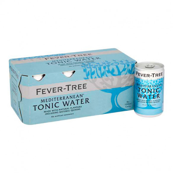 Mediterranean Tonic Water (150 ml) i dåse - 8 stk fra Fever-Tree