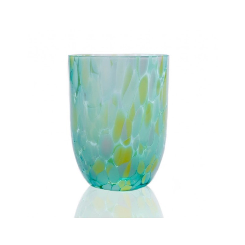 Splash glas fra Anna von Lipa i Aqua soft-full farven