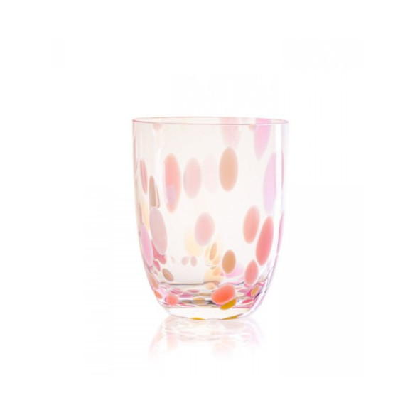 Big confetti glas fra Anna von Lipa i farven rosa og vanilje