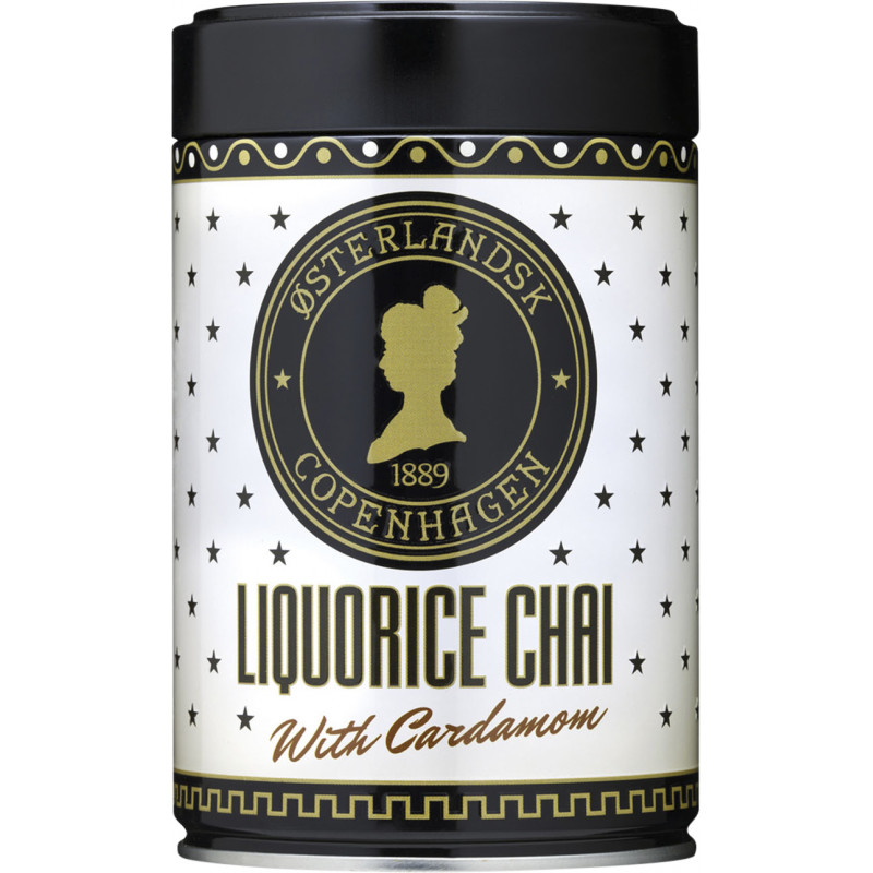 Liquorice Chai pulver (400 gram) i smuk dåse fra Østerlandsk Thehus