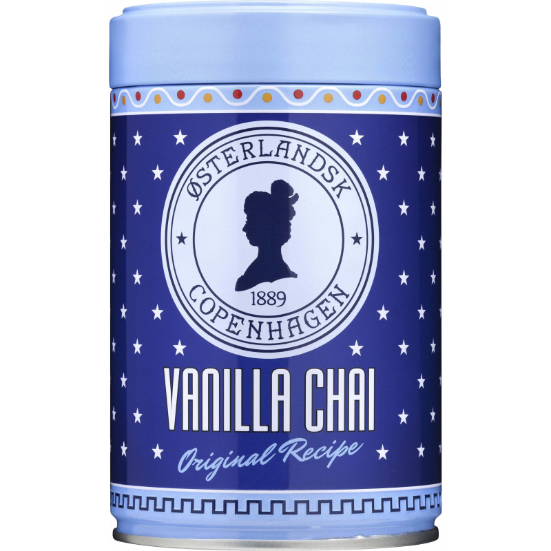 Vanilla Chai blanding (400 gram) i smuk blå dåse fra Østerlandsk Thehus