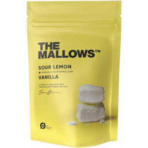 Sour Lemon & Vanilla skumfiduser (90 gram) fra The Mallows