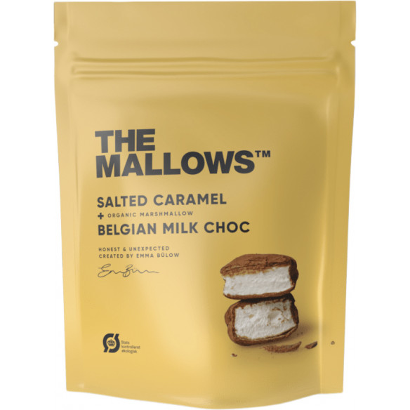 Salted Caramel & Belgian Milk Choc skumfiduser (90 gram) fra The Mallows