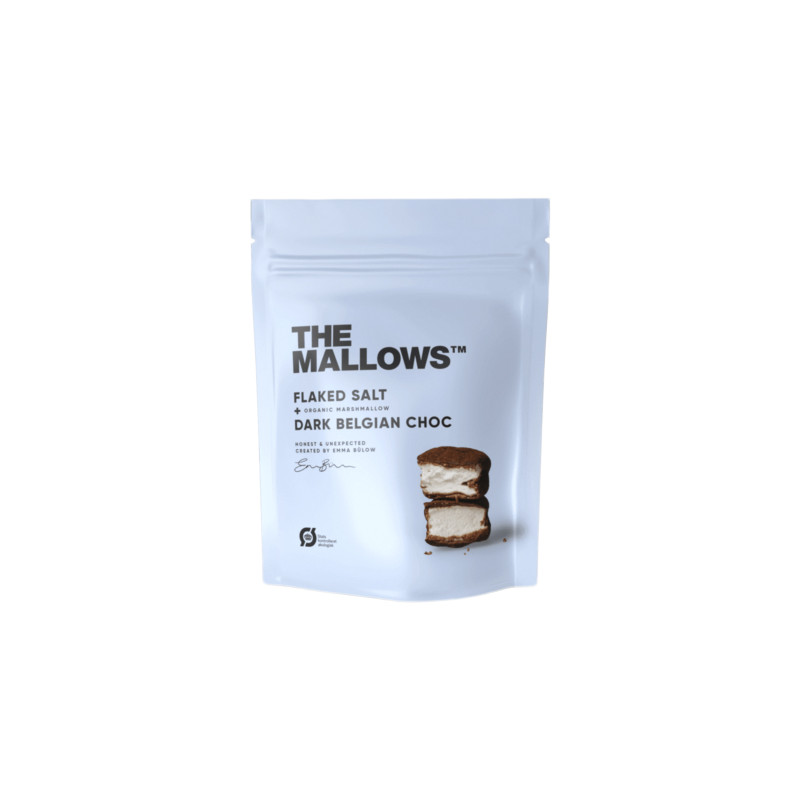 Flaked Salt & Dark Blegian Choc skumfiduser (150 gram) fra The Mallows