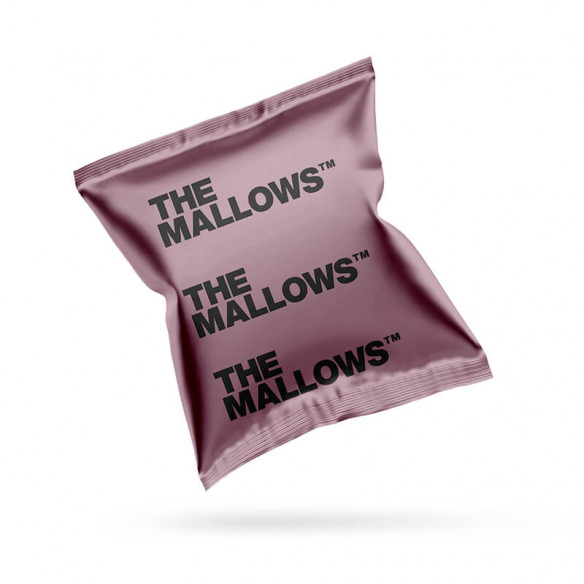 Dark Liquorice & Belgian Milk Choc skumfiduser (kasse med 50 flowpacsks) fra The Mallows