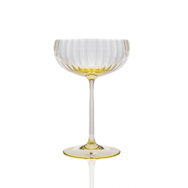 de smukke Lyon champagneskåle i citron (210 ml) fra Anna von Lipa