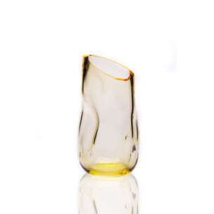 Squeeze vase, Visible (H: 20 cm) i citron gul fra Anna von Lipa