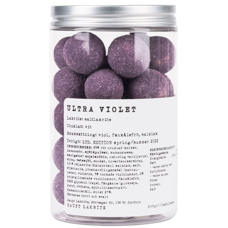 Ultra Violet lakrids (250 gram) fra HAUPT LAKRITS