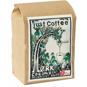 Mørk Colombia (500 gram) hele kaffebønner fra Just Coffee