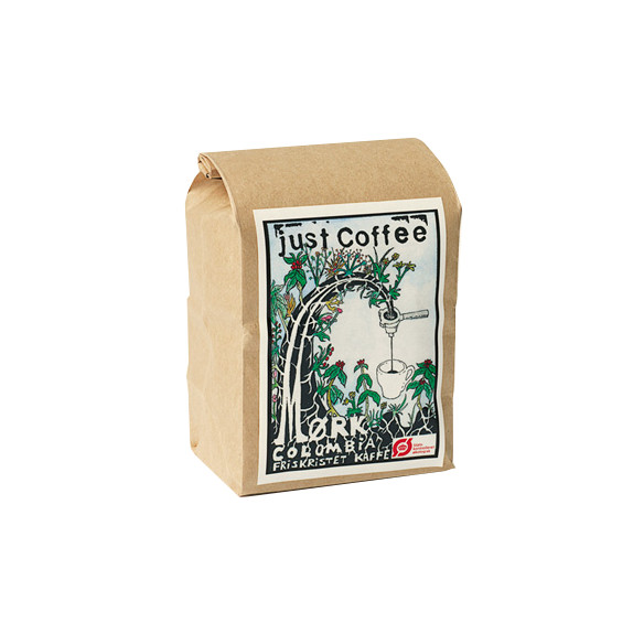 Mørk Colombia (500 gram) hele kaffebønner fra Just Coffee