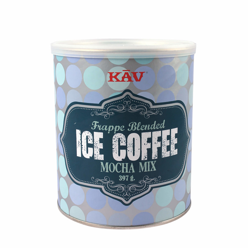 Frappe Blended Ice Coffee Mocha Mix fra KAV i dåse med 397 gram