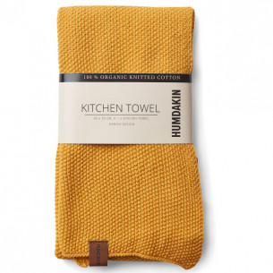 Perlestrikket køkken håndklæde i farven Yellow Fall (45 x 70 cm) fra Humdakin