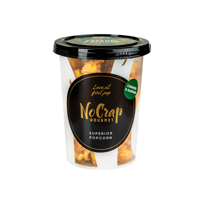 Gourmet popcorn med manden og karamel (95 gram) fra NoCrap Gourmet Popcorn