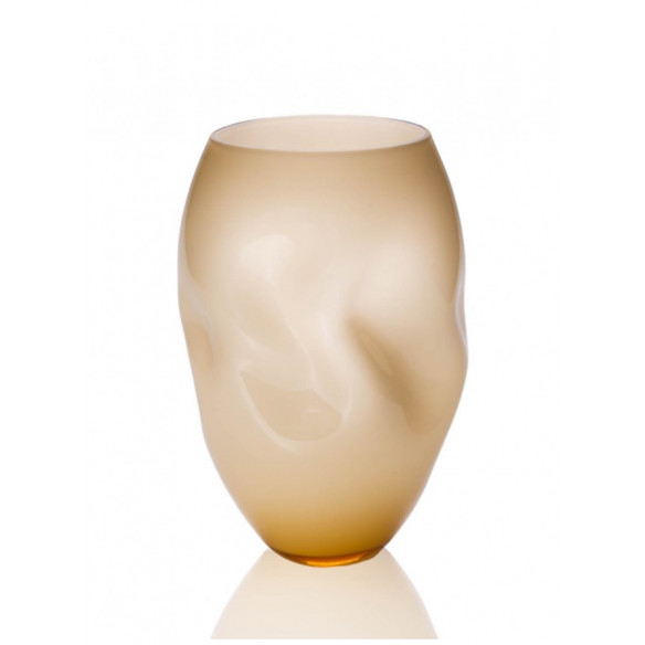 Squeeze Vasen i opal Light Amber fra Anna von Lipa