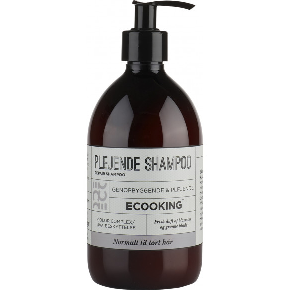 Plejende shampoo (500 ml) til tørt og beskadiget hår fra Ecooking