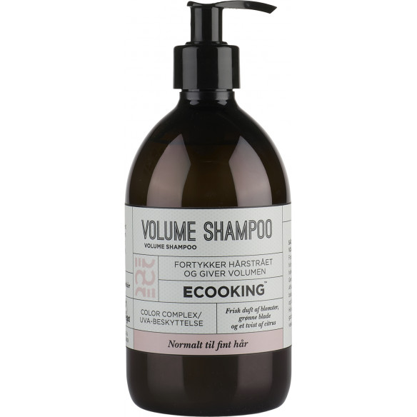 Volume shampoo (500 ml) til normalt og fint hår fra Ecooking