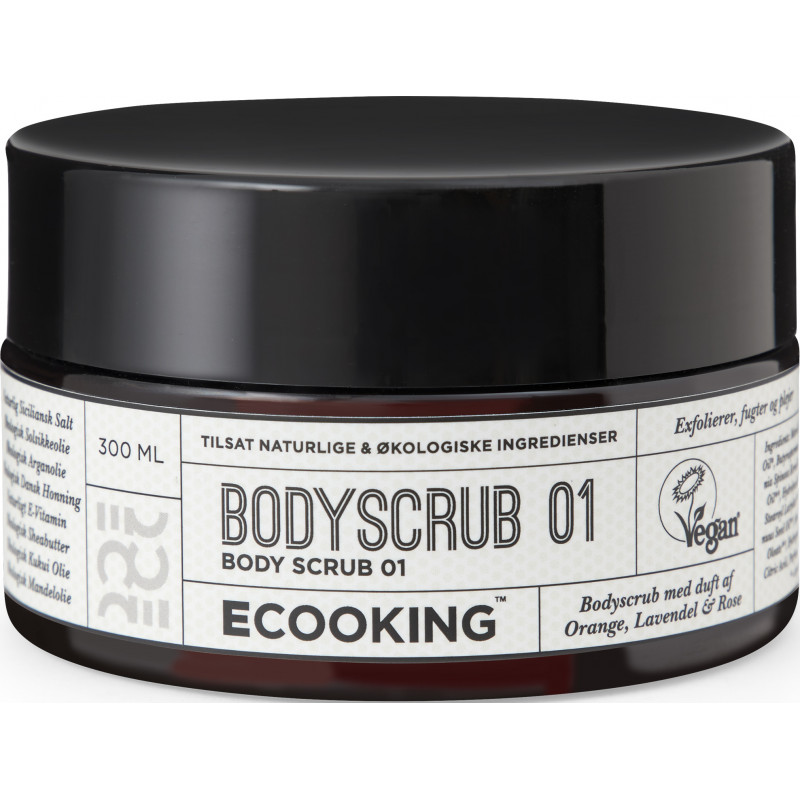 Bodyscrub 01 (300 ml) med duft af orange, lavendel og rose fra Ecooking