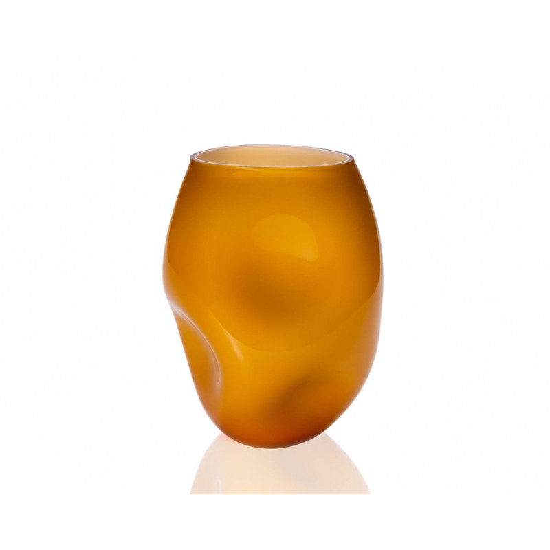 Squeeze vase, opal i Amber farve fra Anna von Lipa