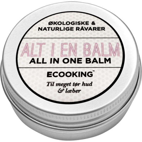 Alt I Én Balm (30 ml) til tørre læber og hud fra Ecooking