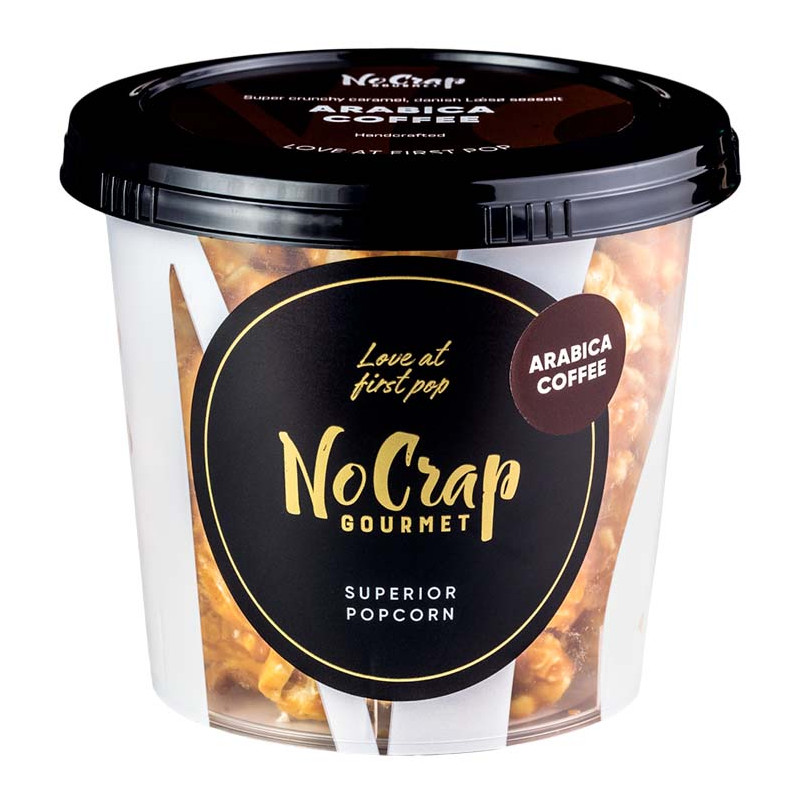 Popcorn med arabica kaffe (65 gram) fra NoCrap Gourmet Popcorn