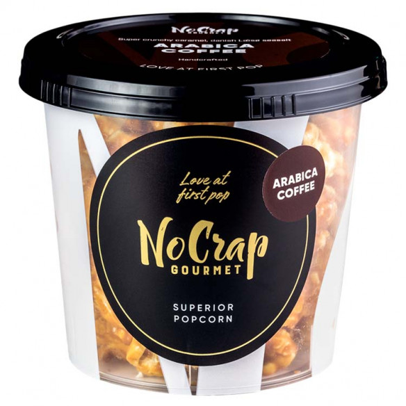 Popcorn med arabica kaffe (65 gram) fra NoCrap Gourmet Popcorn