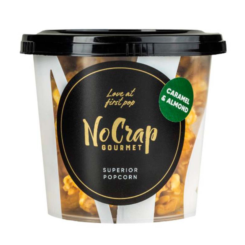 Mandel & Karamel Popcorn (65 gram) fra NoCrap Gourmet Popcorn