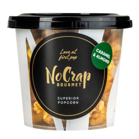 Mandel & Karamel Popcorn (65 gram) fra NoCrap Gourmet Popcorn