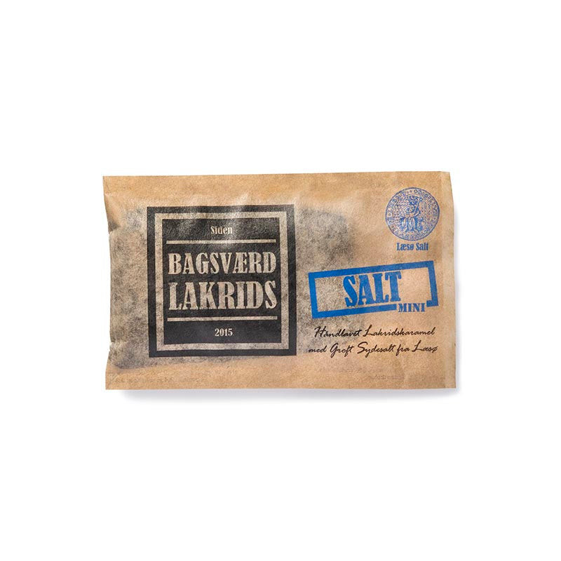 Salt Lakrids i mini plade (40 gram) fra Bagsværd Lakrids