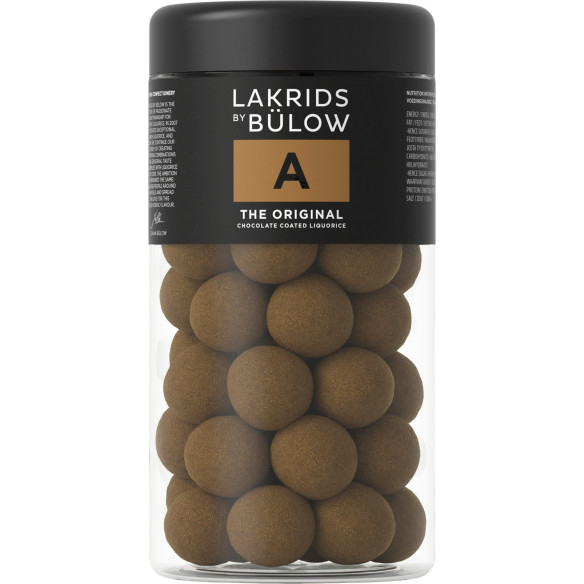 A - The Original (295 gram). Chokoladeovertrukken lakrids fra Lakrids by Bülow