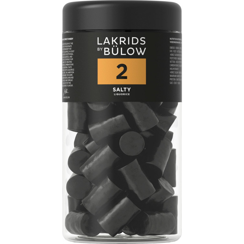 Nr. 2 - Salt Lakrids (360 gram) fra Lakrids by Bülow